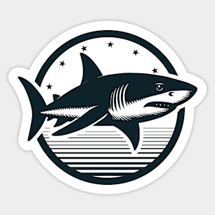 Vintage Sharks Sticker